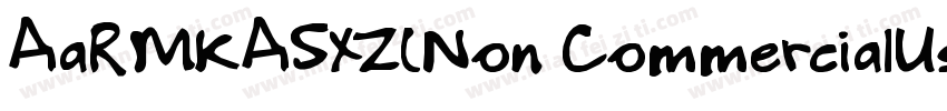 AaRMKASXZ(Non CommercialUse)字体转换